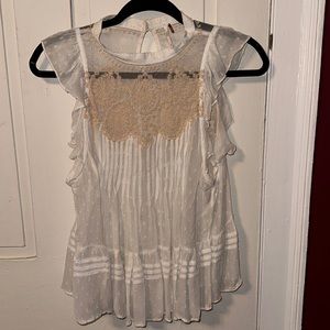 Free people lace boho tank